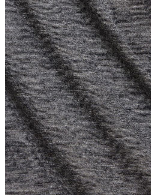 Top de jersey de lana t Auralee de color Gray