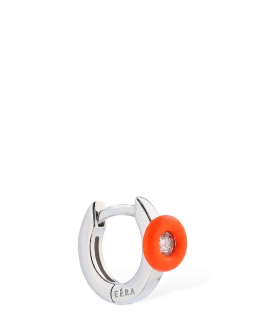 Eera Red 18kt Mini Roma Mono Earring