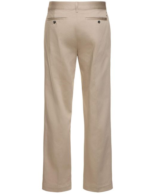 AMI Natural Straight Cotton Chino Pants for men