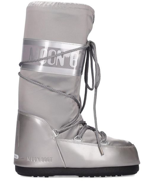 Moon Boot Glance Waterproof Nylon Snow Boots in Grey for Men | Lyst Canada