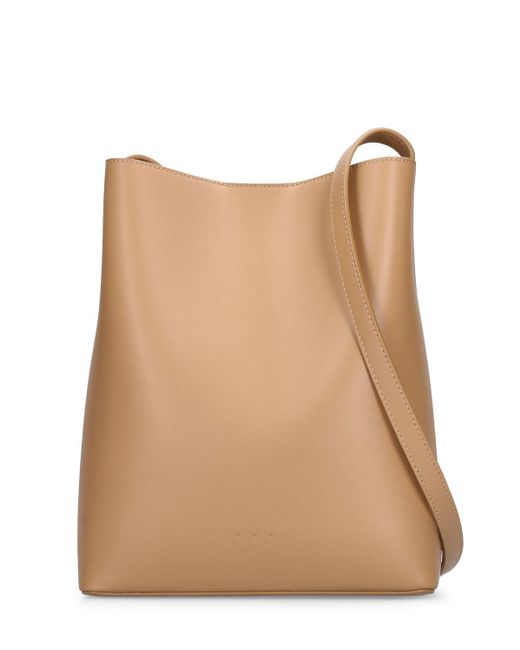 Aesther Ekme Natural Sac Bucket Smooth Leather Shoulder Bag