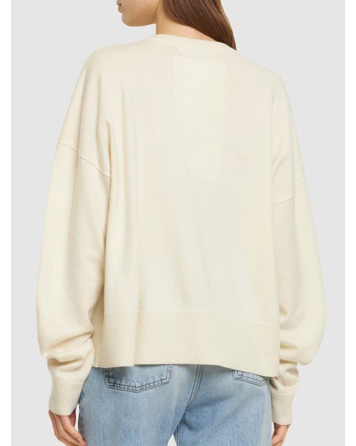 Suéter de cashmere Extreme Cashmere de color Natural