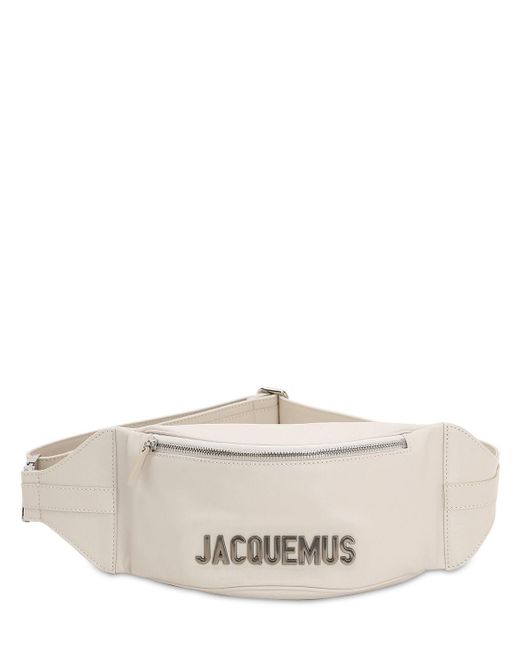 Jacquemus La Banane Leather Belt Bag in Natural for Men | Lyst
