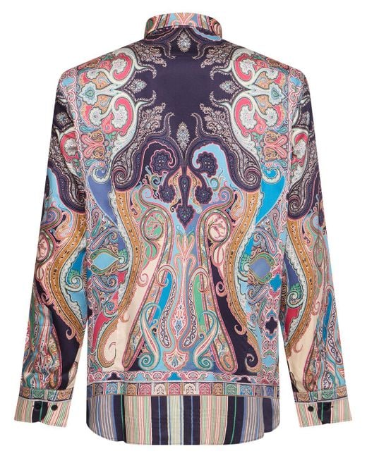 メンズ Etro コットンシャツ Blue