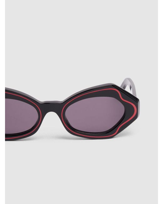 Marni Purple Unlahand Round Sunglasses
