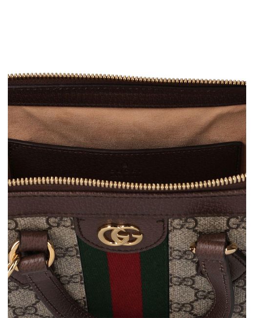 Gucci Black Small Ophidia gg Supreme Top Handle Bag