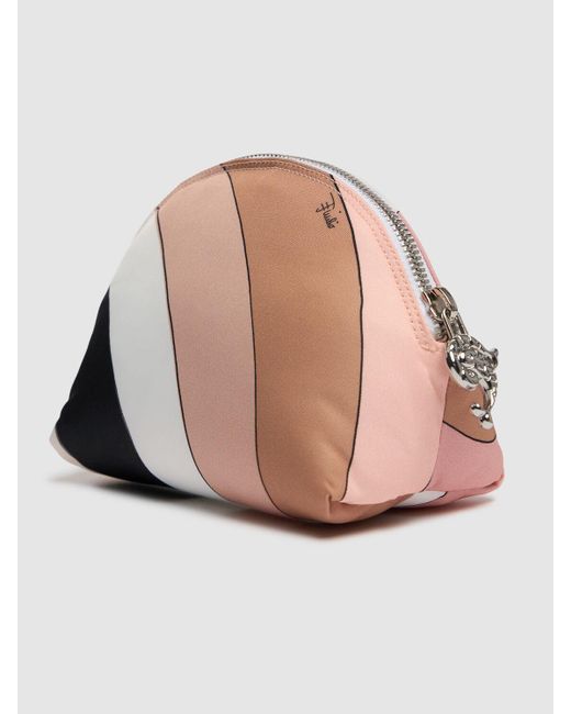 Emilio Pucci Pink Small Nylon Cosmetic Bag