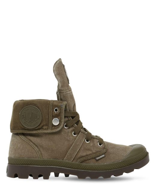 Palladium Pallabrouse Baggy Washed Canvas Boots in Green for Men | Lyst  Australia
