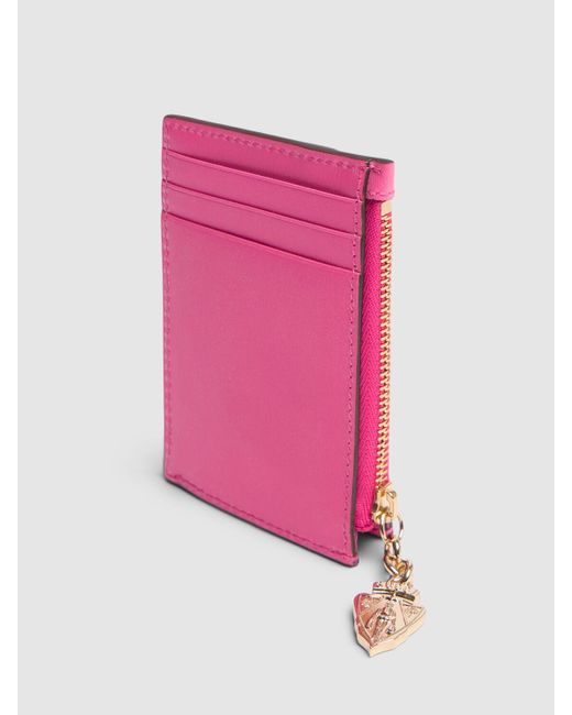 Gucci Pink Luce Leather & gg Canvas Wallet