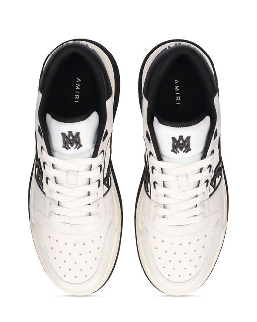 Amiri White Classic Leather Low Top Sneakers for men