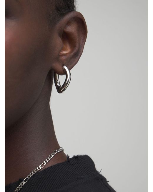 balenciaga loop xs earrings