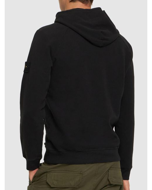 Stone Island Hooded Sweatshirt in Black for Men | Lyst Canada