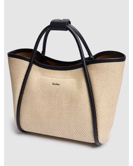 Max Mara Natural Kleine Raffiatasche "s Summer Marin"
