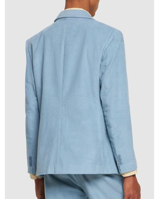 Kidsuper Blue Face Corduroy Suit Jacket for men