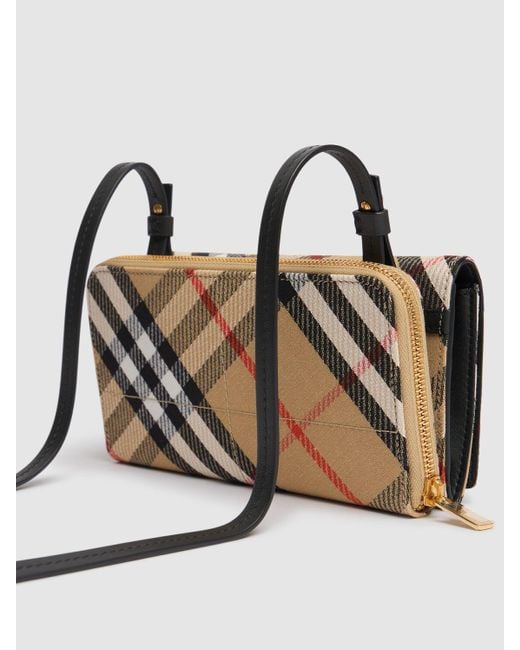 Burberry Multicolor Snip Multi Pouch Canvas Shoulder Bag