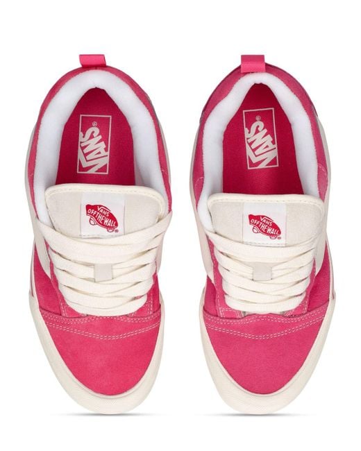 Vans Pink Knu Skool Sneakers for men