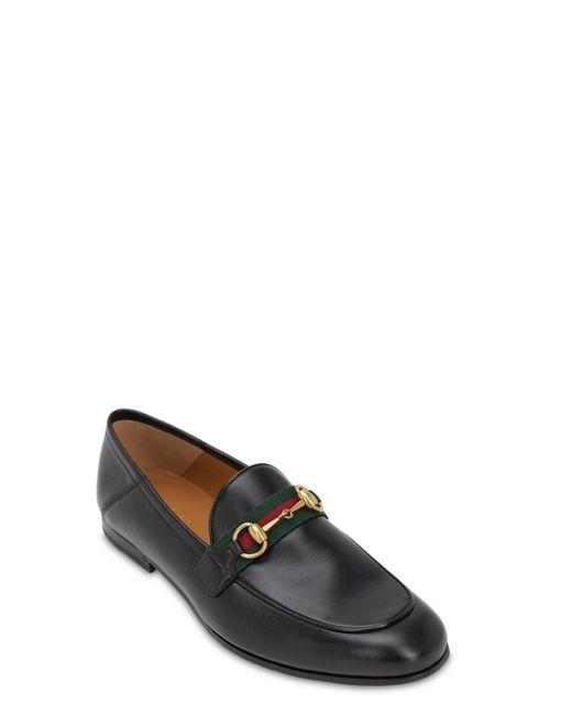 Gucci レザー 公式 グッチ ウェブ付き メンズ レザー ホースビット ローファーブラック レザー ブラック カラー ブラック メンズ 13 オフ Lyst