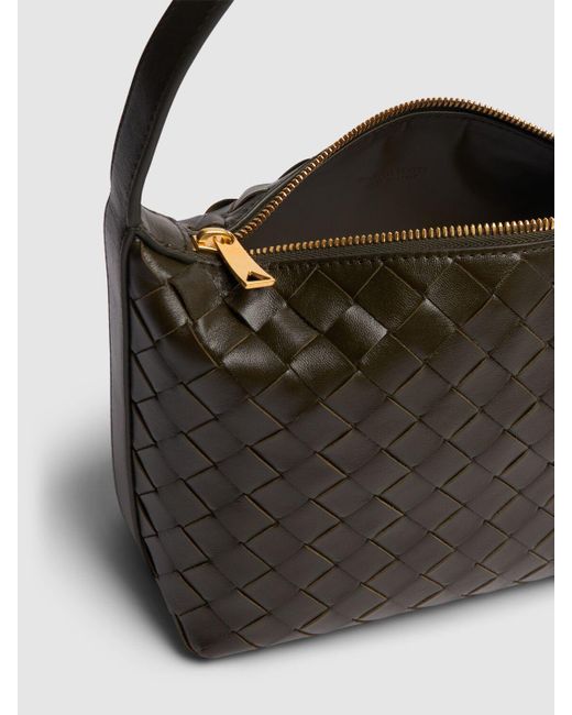 Bottega Veneta Black Mini Wallace Leather Shoulder Bag