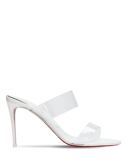 Christian Louboutin Just Nothing Heeled Sandals in White | Lyst