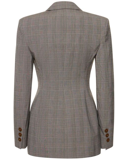 Veste cintrée prince-de-galles lauren Vivienne Westwood en coloris Gray