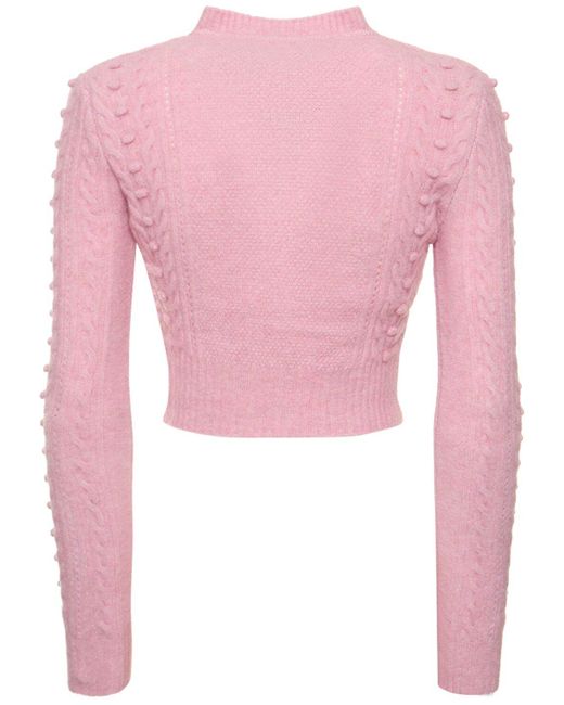 Suéter corto de lana merina Philosophy Di Lorenzo Serafini de color Pink