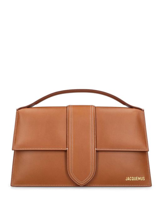 Jacquemus Brown Le Bambinou Smooth Leather Bag