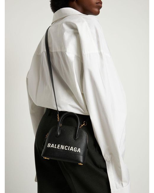 BALENCIAGA Ville xxs Top Handle Bag - Black