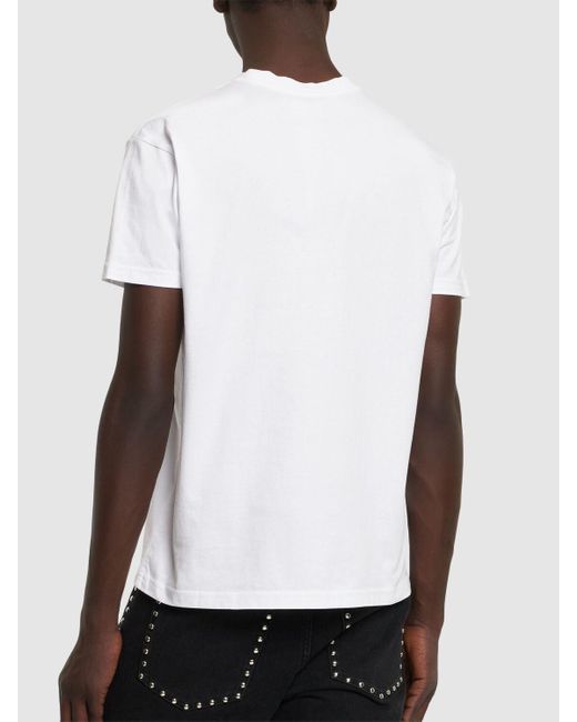 T-shirt en jersey de coton à logo brodé Vivienne Westwood pour homme en coloris White