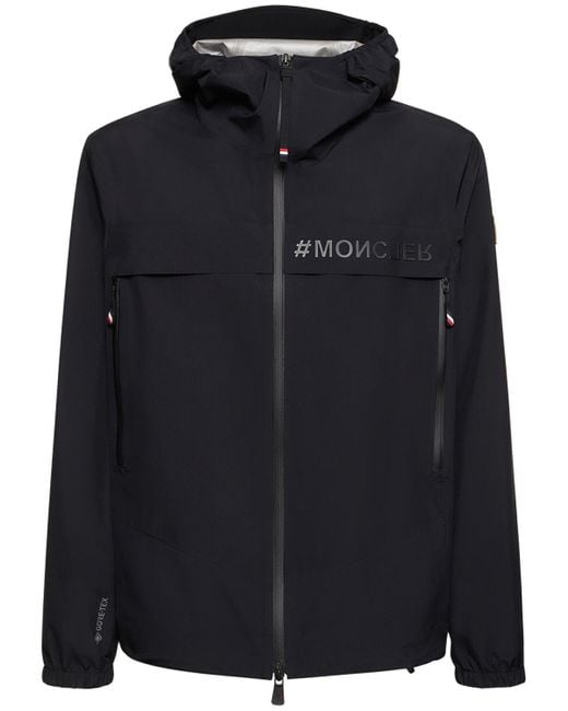 3 MONCLER GRENOBLE Black Shipton Hooded Nylon Jacket for men