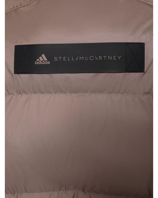Adidas By Stella McCartney Brown Nylon Puffer Coat