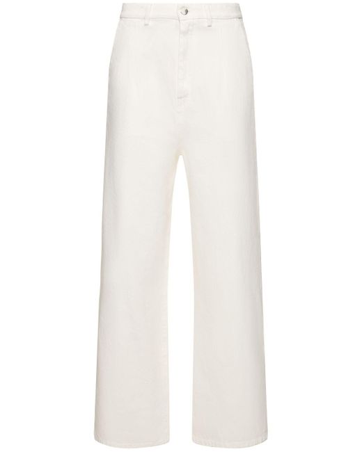 Pantalon ample en denim attu Loulou Studio en coloris White
