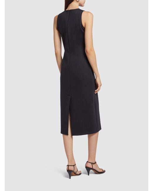 Max Mara Blue Midikleid Sevres Aus Jersey