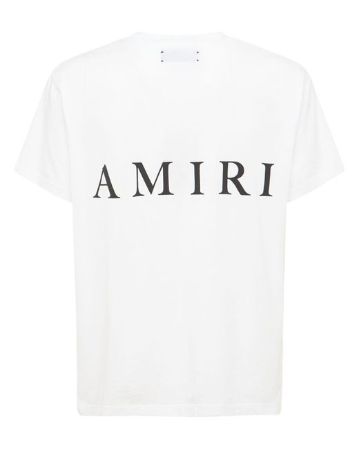 Camiseta "ma" de jersey de algodón Amiri de hombre de color White