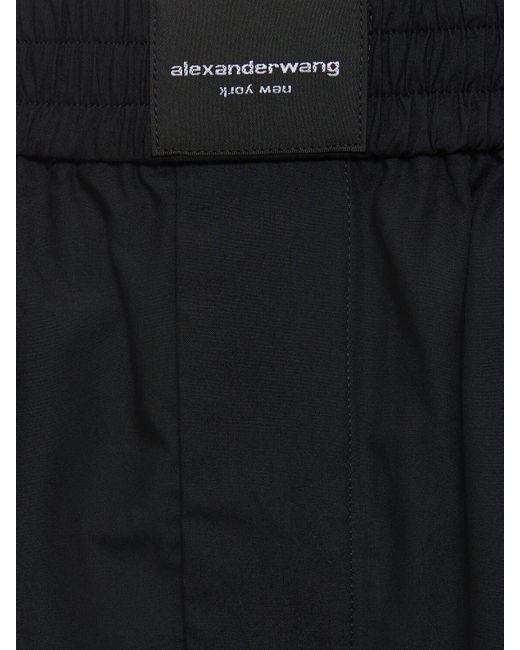 Shorts bóxer de algodón Alexander Wang de color Black