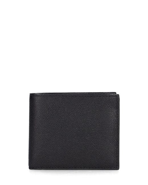 Valextra Brieftasche Aus Leder Mit Logodruck "6cc" in Black für Herren