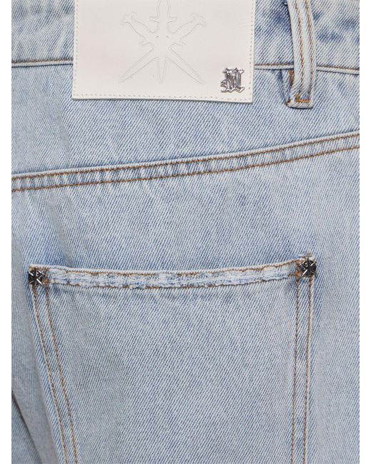 Unknown Blue Washed Denim Jeans for men