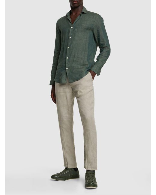 James Perse Lightweight Linen Pants in Natural for Men Lyst