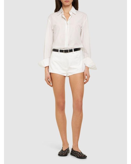 Shorts in cotone di Magda Butrym in White