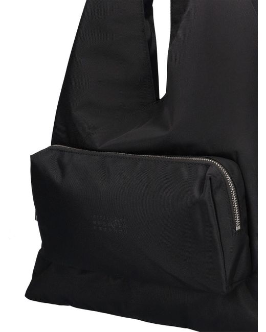 Sac cabas japonais en nylon avec poche MM6 by Maison Martin Margiela en coloris Black