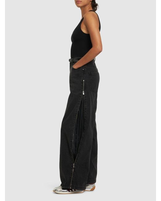 Adidas Originals デニムワイドパンツ Black