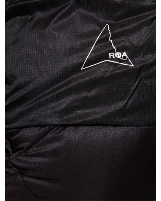 Roa Black Quilted Nylon Puffer Jacket for men