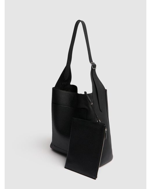 【THE ROW】Blake Hobo グレインレザーバッグ 送料関税込 The Row Blake Hobo Lux Grain Bag in Black PLD | FWRD
