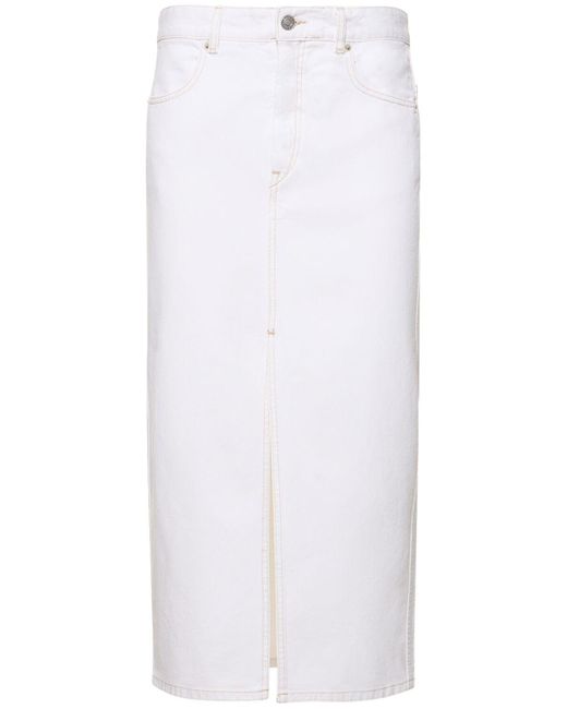 Falda midi Isabel Marant de color White