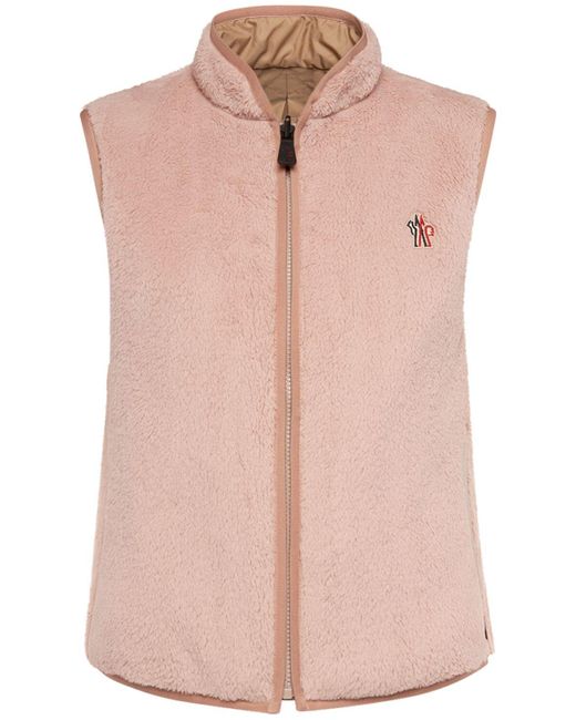 3 MONCLER GRENOBLE Pink Reversible Tech Vest