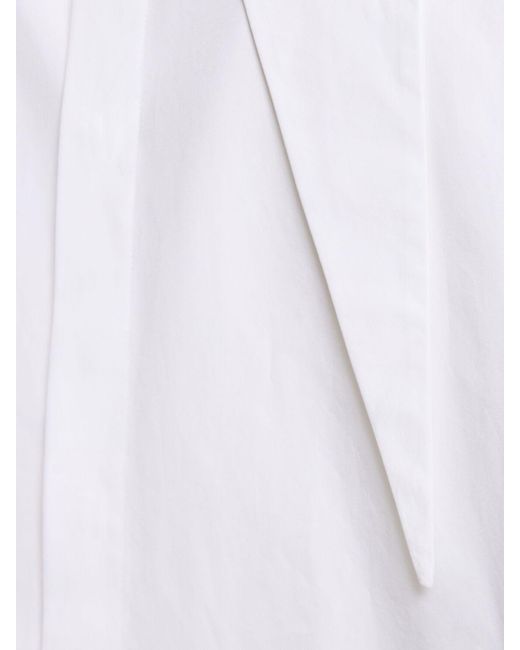 Camicia in popeline di cotone di Jil Sander in White da Uomo