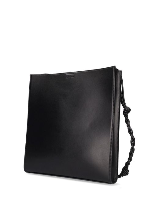 Jil Sander Medium Umhängetasche Aus Leder "tangle" in Black für Herren
