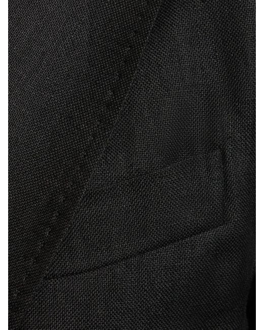 Blazer monopetto nalut in tela di lino di Weekend by Maxmara in Black
