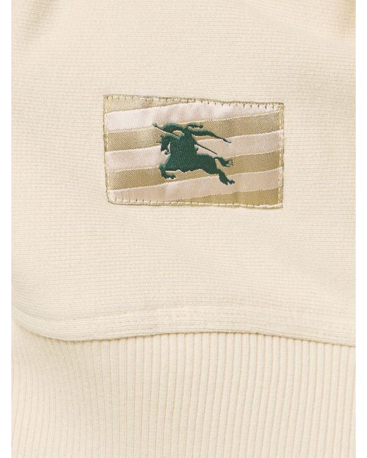 Burberry Natural Logo Cotton Hoodie for men