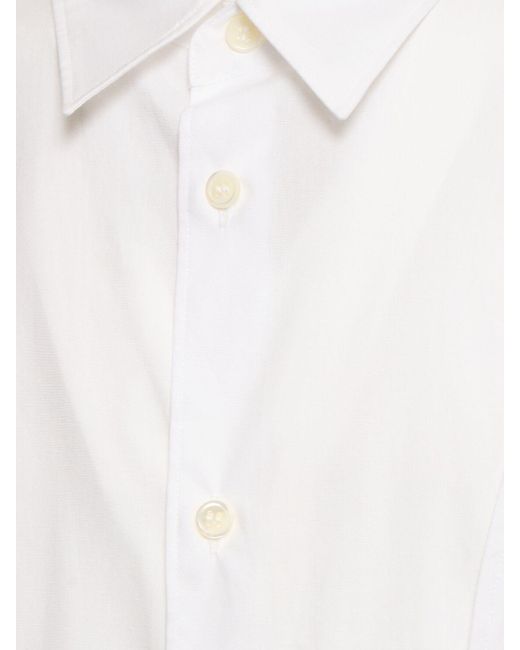 Camisa de popelina de algodón Comme des Garçons de hombre de color White