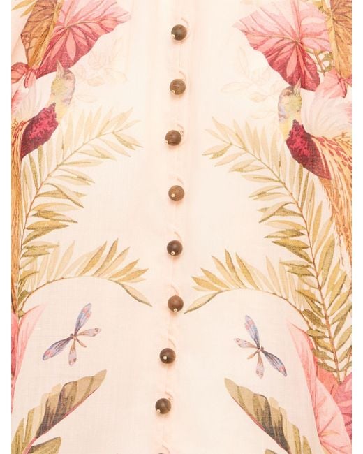 Zimmermann Pink Damen Ramiehemd „Ascension“